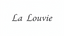 La Louvie cursief tekstlogo
